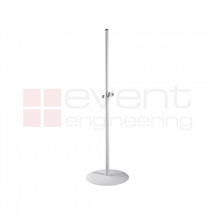 K&M 26735 White Round Base Speaker Stand
